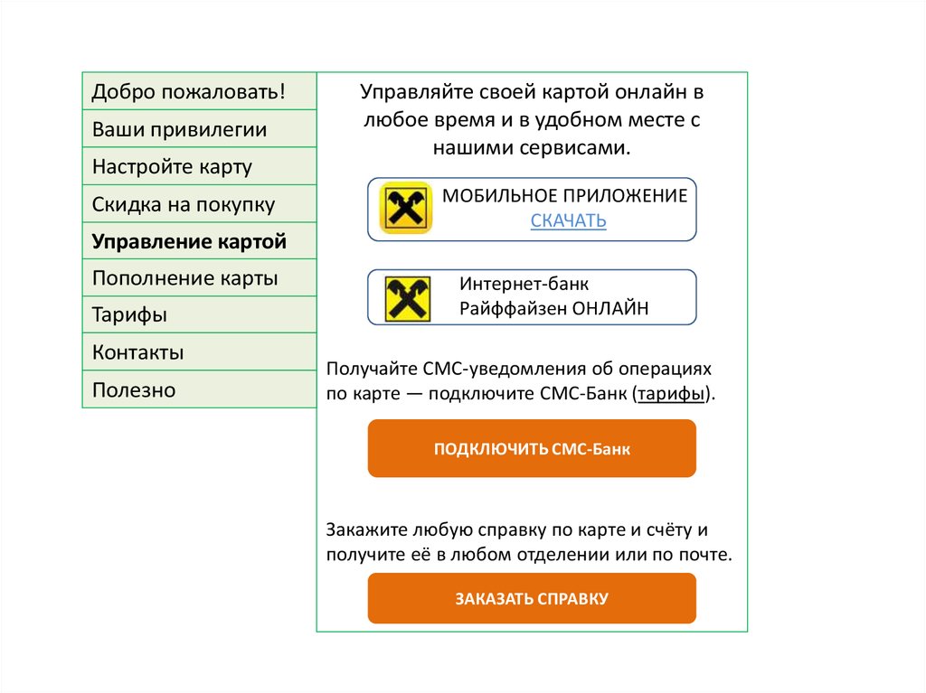 Пополнить карту райффайзенбанка