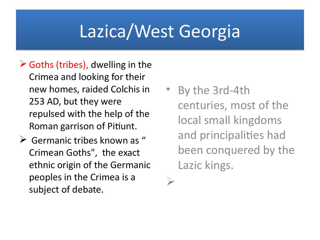 Lazica/West Georgia