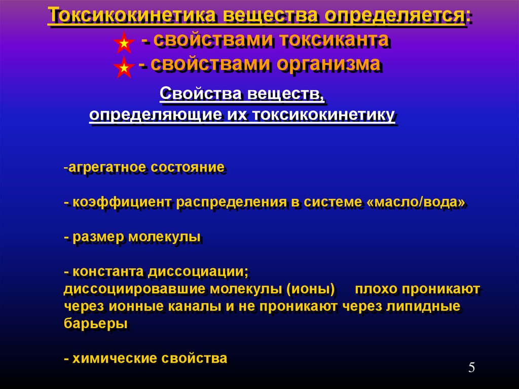 Основные характеристики организма