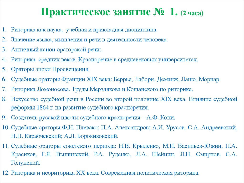 Плевако ораторское искусство презентация