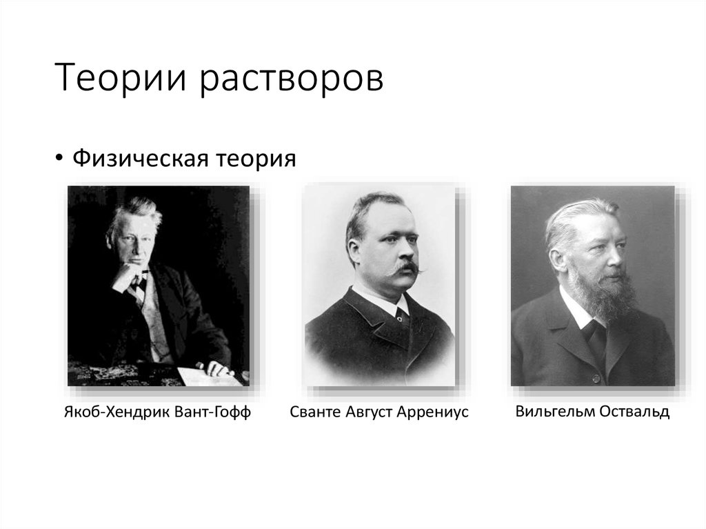 Теории растворов