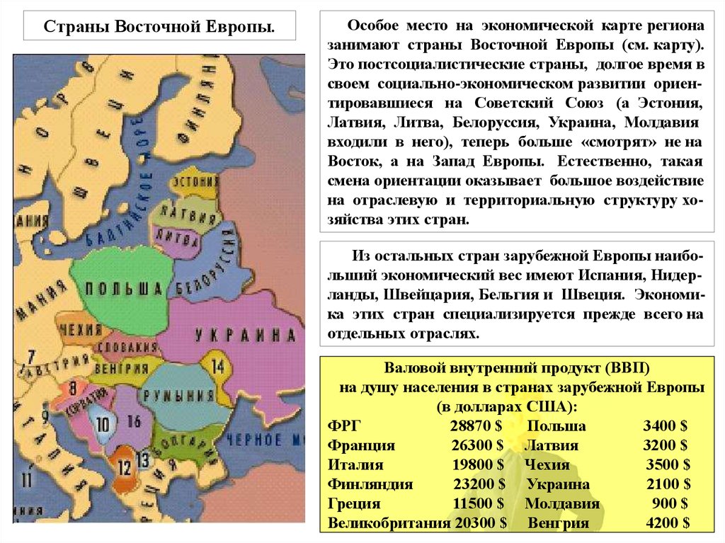 Страны зарубежной европы презентация