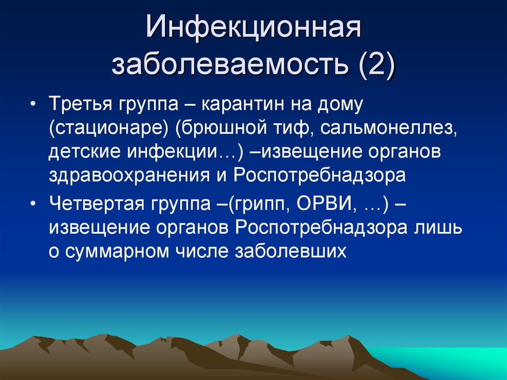 Инфекционная заболеваемость презентация