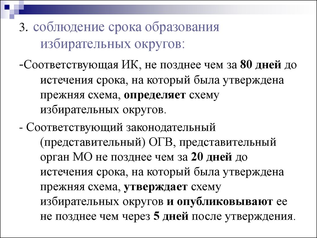 Образование избирательных округов презентация