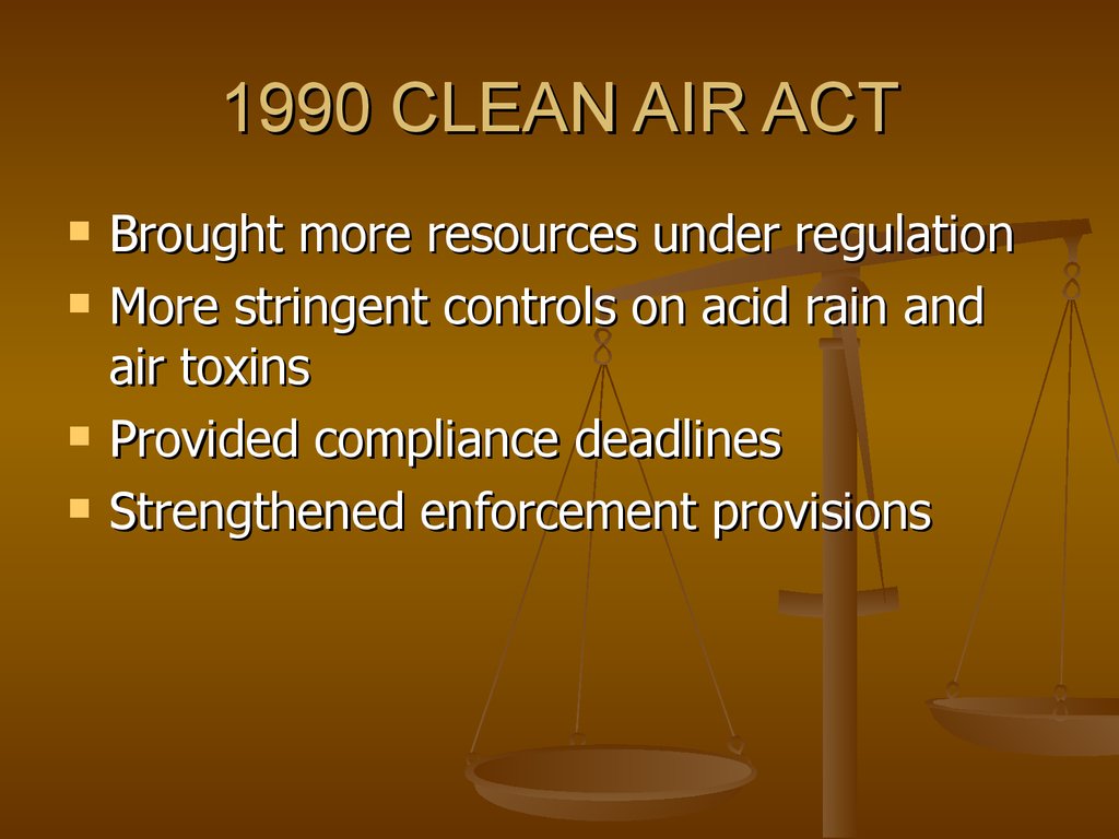 1990 CLEAN AIR ACT