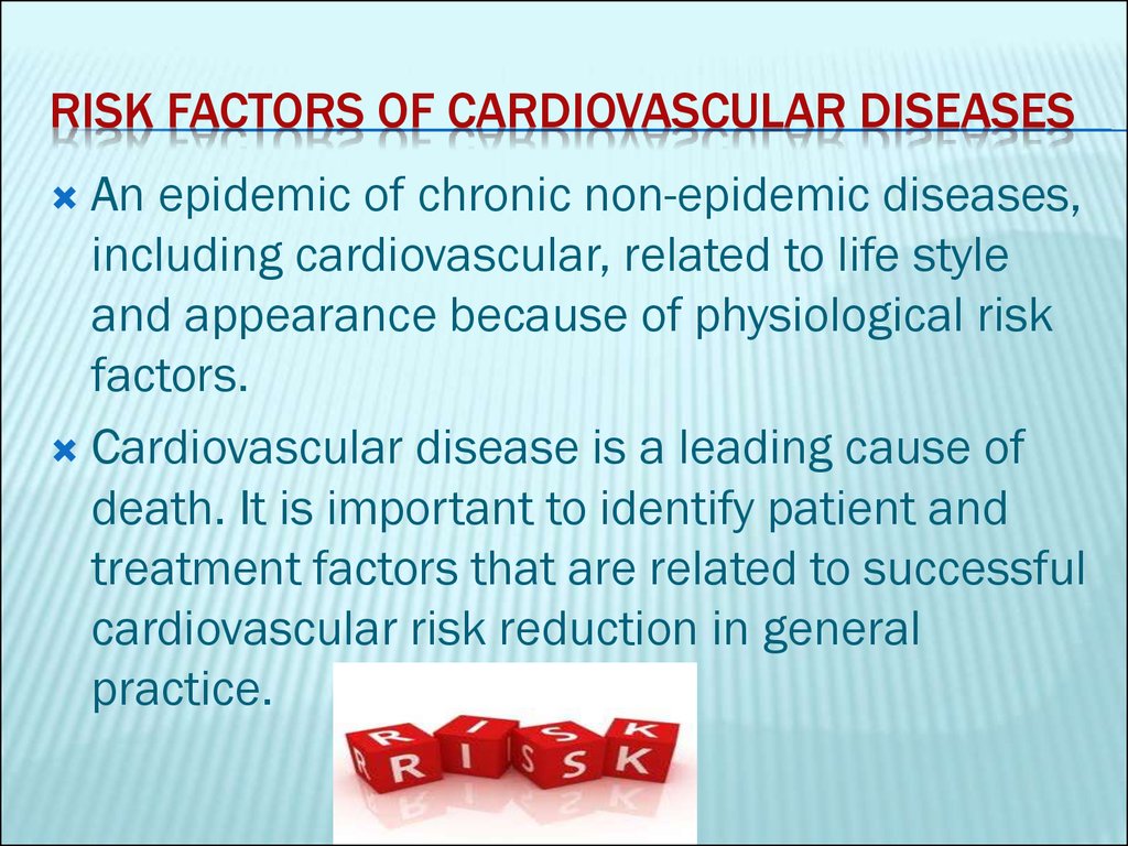 risk factors of cardiovascular diseases