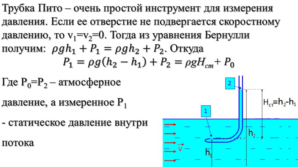 Трубка пито. Трубка Пито-Прандтля принцип. Измерение скорости жидкости с помощью трубки Пито. Конструкция трубки Пито-Прандтля. Скорость жидкости в трубопроводе трубкой Пито.