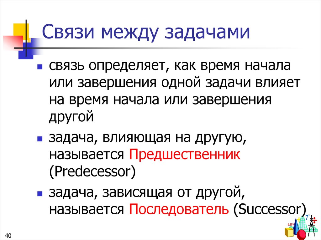 Типы связи задания. Тип связи между задачами. Какие бывают связи между задачами проекта. Какая связь между задачами и технологией. Связь между задачами и параграфами проекта?.