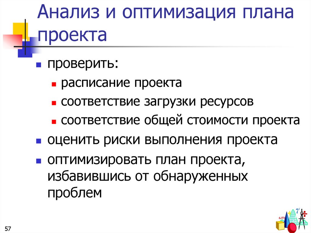 Проект оптимальное планирование 11 класс