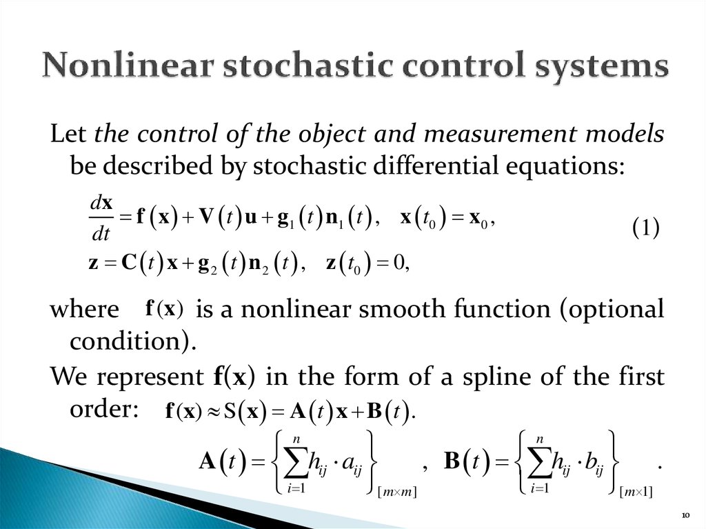 Suboptimal Control In The Stochastic Nonlinear Dynamic Systems Online Presentation