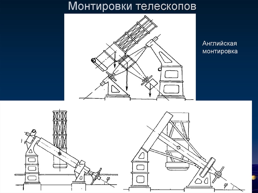 Монтировки телескопов