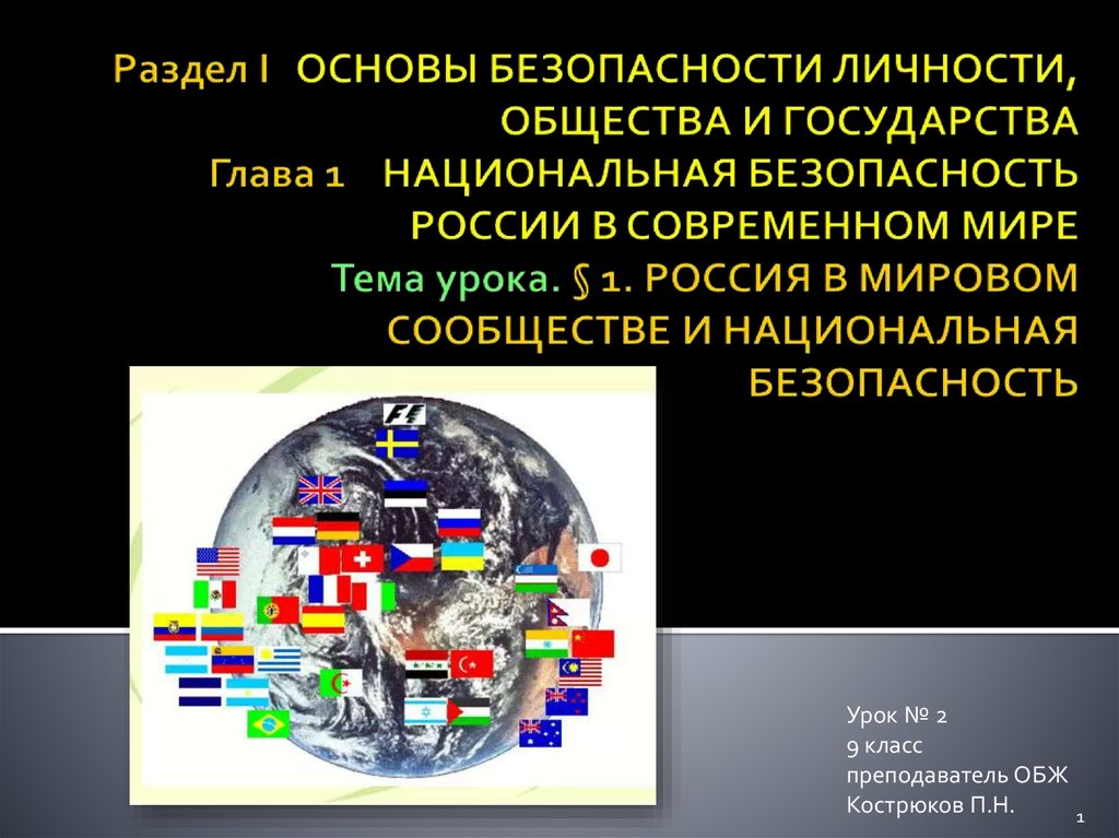 Основы национальной безопасности. Основы безопасности личности общества и государства. Россия в мировом сообществе и Национальная безопасность. Безопасность личности и общества. Безопасность России в современном мире.