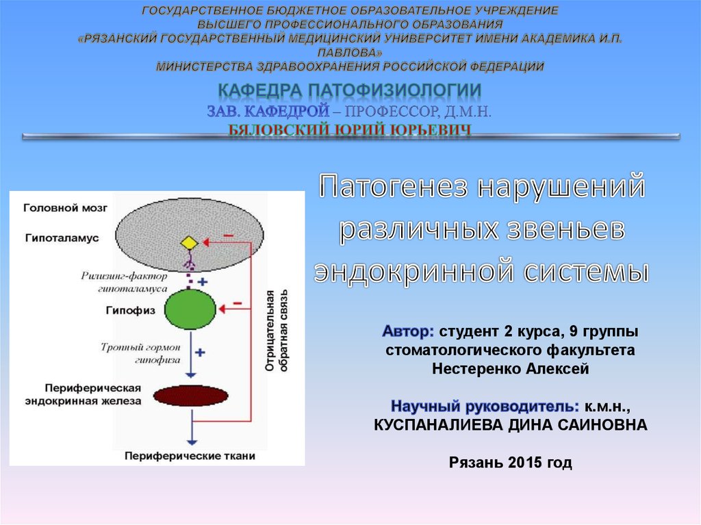 Патогенез нарушений