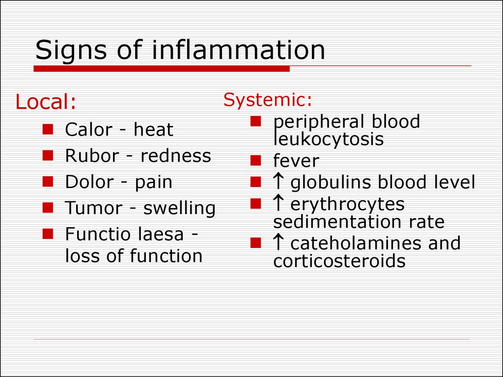 Inflammatory Pathophysiology.