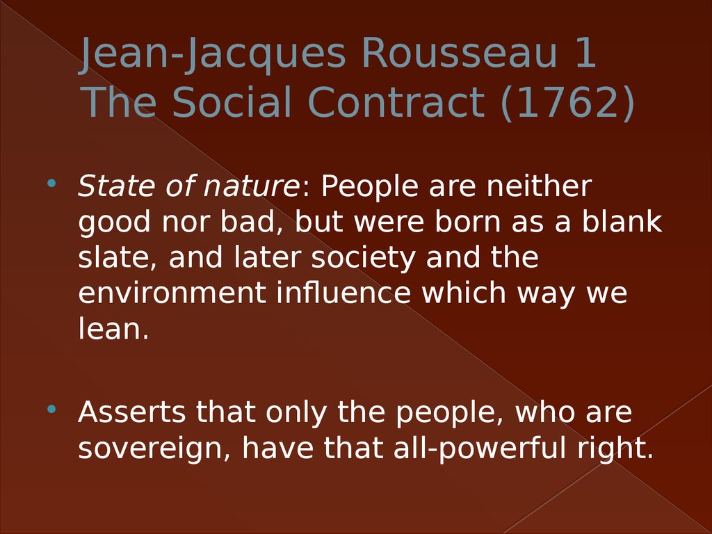 jacques rousseau the social contract