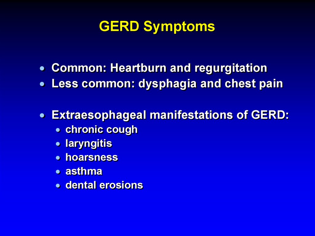 GERD Symptoms