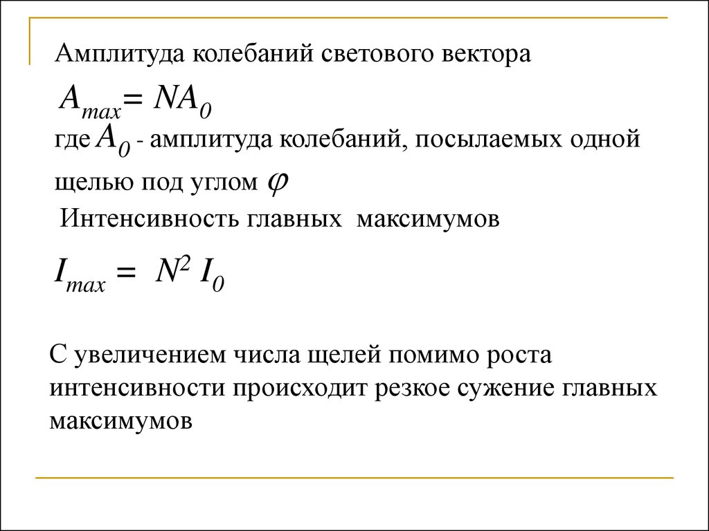 Амплитуда колебания струны 1 мм. Интенсивность главных максимумов. Максимум амплитуды колебаний.. Амплитуда световых колебаний. Амплитуда колебаний буква.