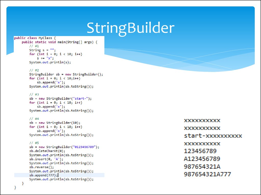 Stringbuilder. STRINGBUILDER java методы. A[1].append(). DELETECHARAT. For (INT I = STRINGBUILDER.length() - 1.