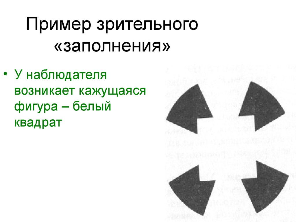 Кажется пример. Фигура наблюдателя. Кажущиеся фигуры. Зрительный зрительский примеры. Примеры зрительных ресурсов.