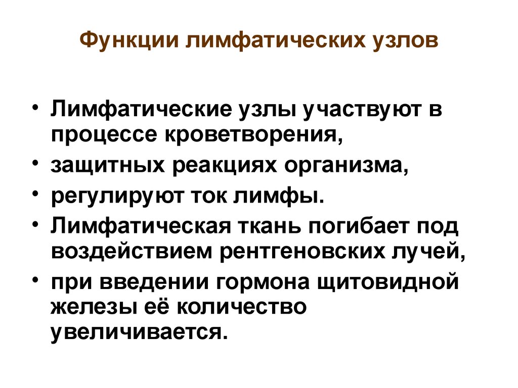 Функции выполняет лимфа в организме человека