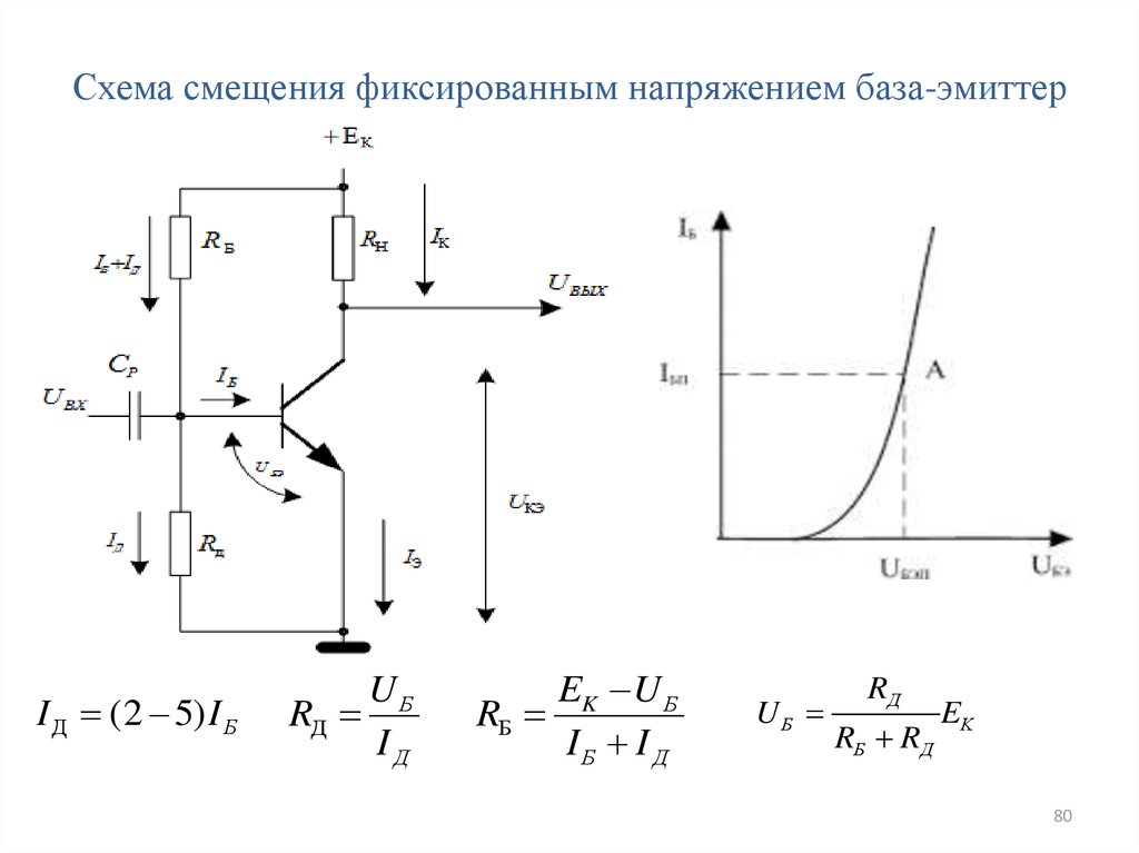 Ток базы в схеме с общим эмиттером