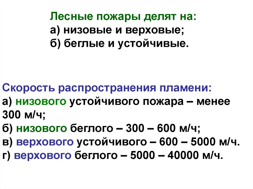 Меньше 300. Скорость распространения верхового пожара. Скорость распространения низового пожара. Лесные пожары низовые и верховые устойчивые и беглые. Беглые низовые пожары скорость распространения.