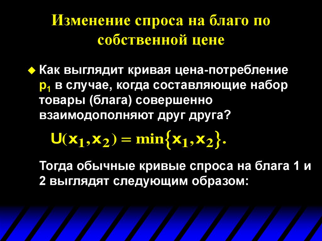 Спрос на благо. Как выглядит благо.