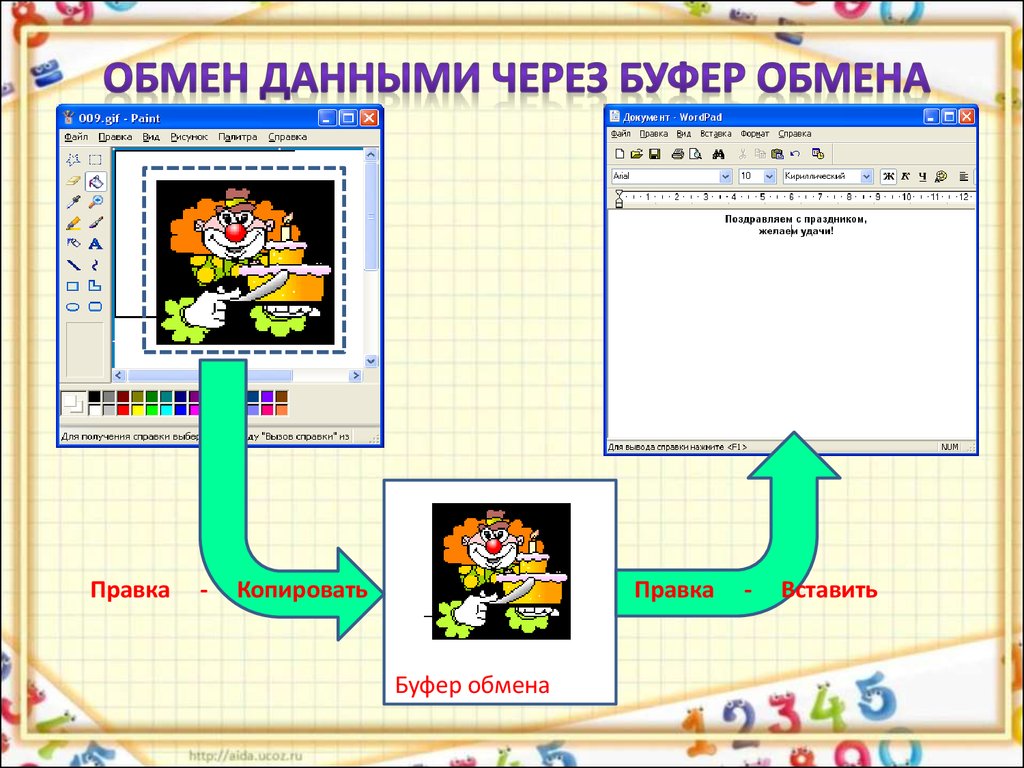 Дай обмен. Обмен данными через буфер обмена. Буфер обмена схема. Обмен данными через буфер обмена в прикладных программах Windows. Обмен данными между программами использование буфера обмена.