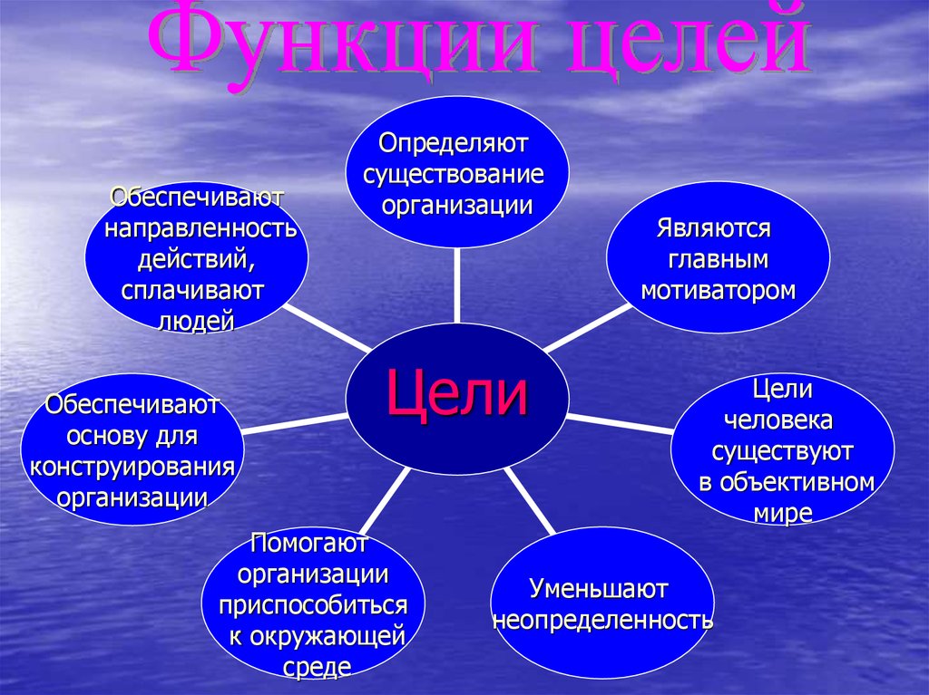 Основой существования организации является. Цели организации по направленности. Составные части технологии целеполагания. Целеполагание окружающий мир.