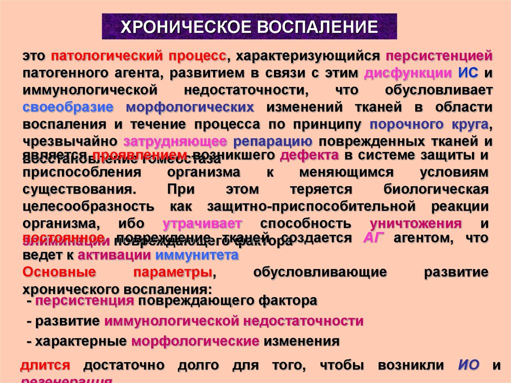 Хроническое воспаление. Патологический процесс воспаление. Развитие хронического воспаления характеризуется. Хронический воспалительный процесс. Патоморфологический процесс воспаления.