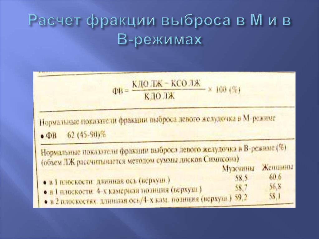 Фракция выброса сердца это. Калькулятор фракции выброса по тейхольцу. Фракция выброса таблица. Методы определения фракции выброса левого желудочка. Фракция выброса по тейхольцу норма.