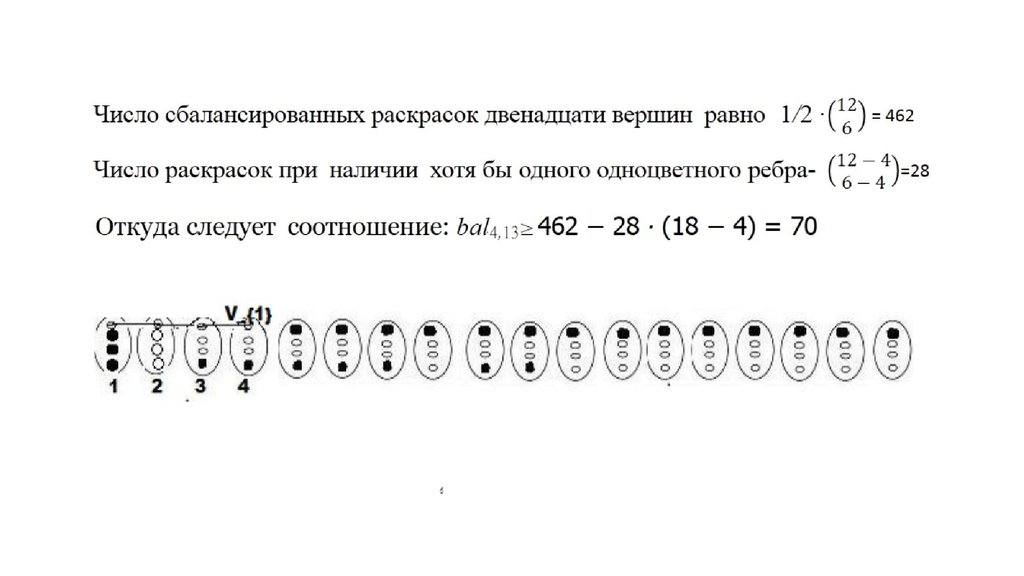 Оценить числа. Оценки числа ребер. Сбалансированные числа. Доли числа раскраска. Задача Эрдеша о равных отрезках.