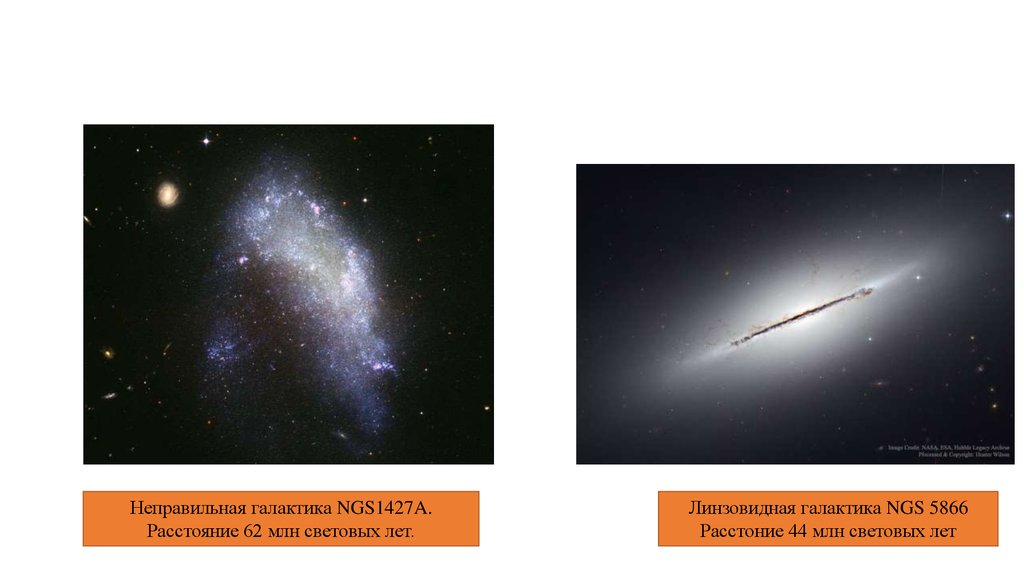Линзовидные неправильные галактики структура графическое изображение