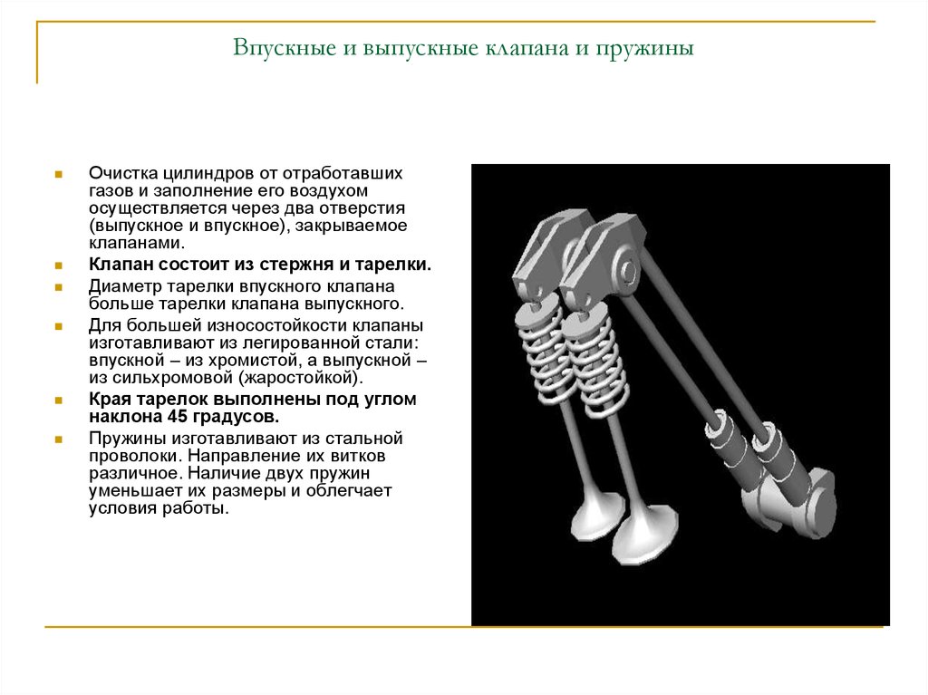 Какой клапан. Впускные и выпускные клапана и пружины. ШРМ впускной и выпускной клапан. Впускной и выпускной клапан отличия. Впускные и выпускные клапана с пружинками.