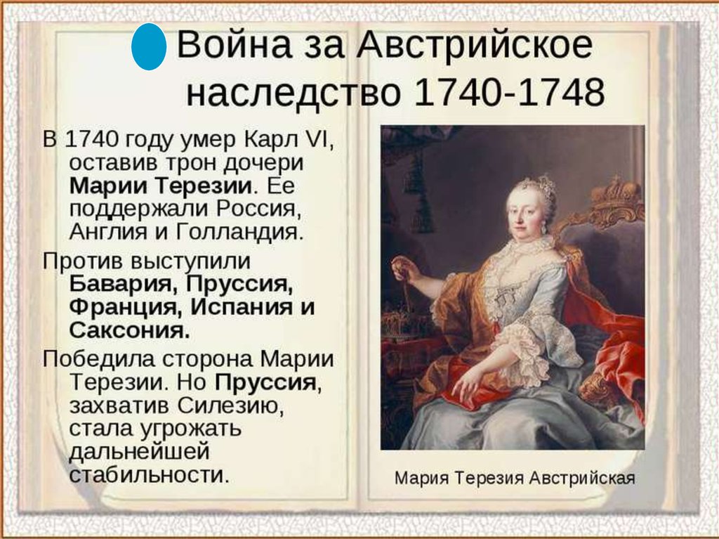 Международные отношения в 18 веке 8. Война за австрийское наследство (1740-1748 гг.). Причины войны за австрийское наследство 1740-1748. Война за австрийское наследство 1740-1748 ход войны. Война за австрийское наследство 1740-1748 итоги.