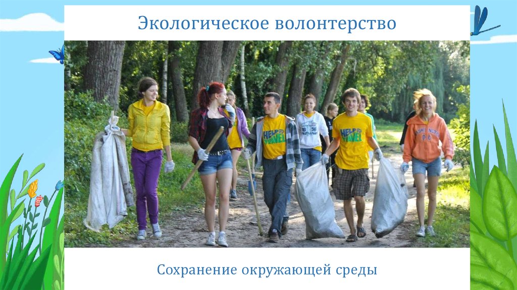 Ценность волонтера. Экологическое волонтерство. Типы волонтеров. Виды волонтерства. Социальное направление волонтерства.