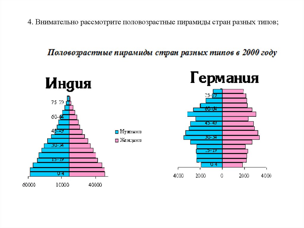 Какие различия по возрастному составу населения. Половозрастная пирамида 1 типа воспроизводства населения. Половозрастная пирамида 1 и 2 типов. Типы Половозрастная пирамида населения.