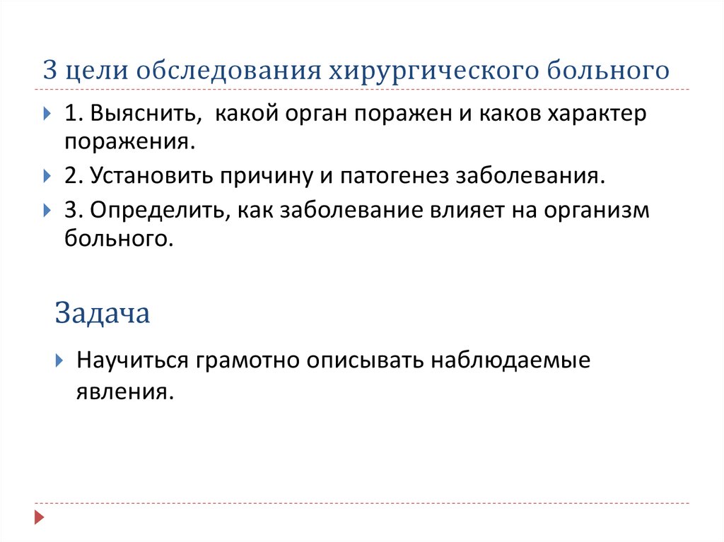 Цель обследования. План обследования хирургического больного. Этапы обследования хирургического больного. Схема обследования хирургического больного. Алгоритм обследования хирургического больного.