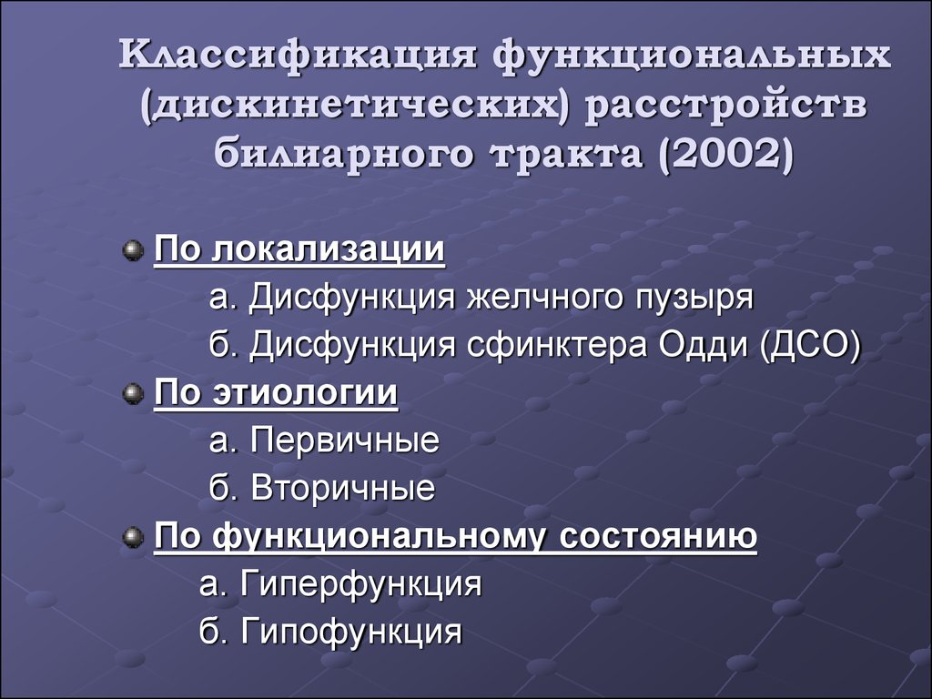 Дисфункция билиарного тракта у детей презентация