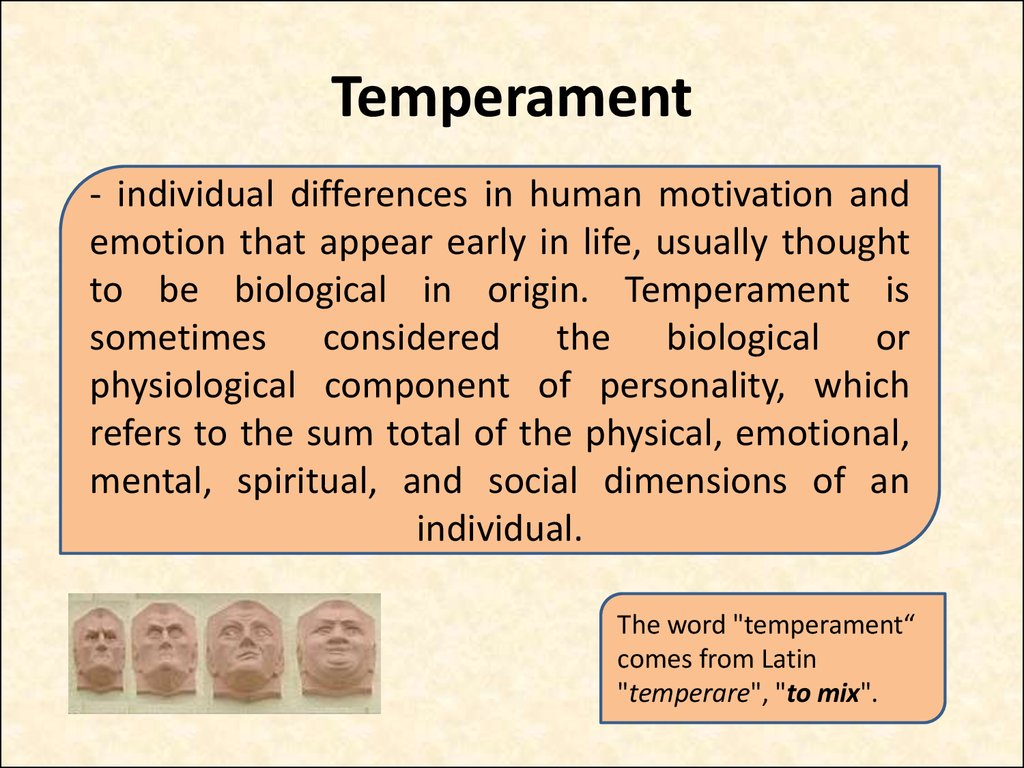 Temperament Meaning In Arabic