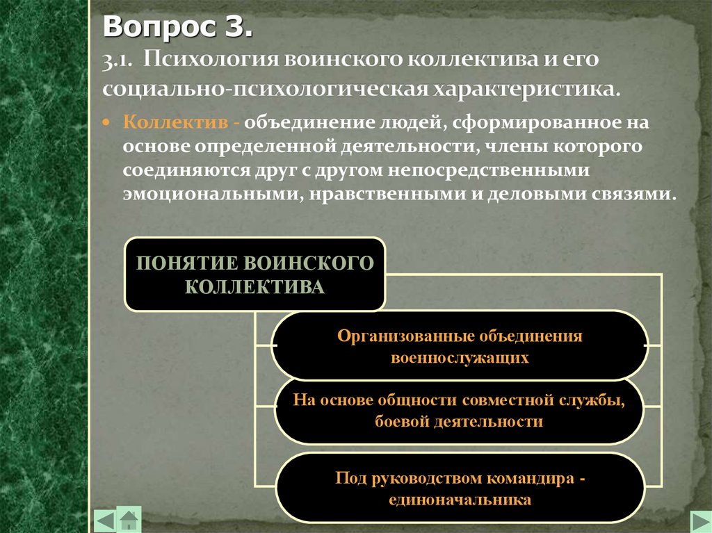 Особенности личности военнослужащего