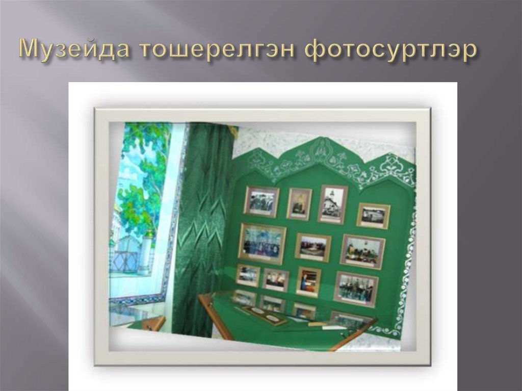 Музейда тошерелгэн фотосуртлэр