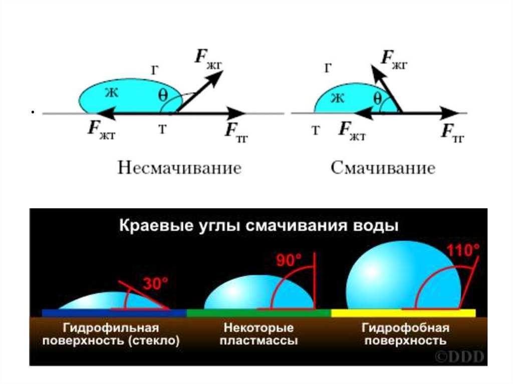 Смачивание и несмачивание физика 10 класс презентация