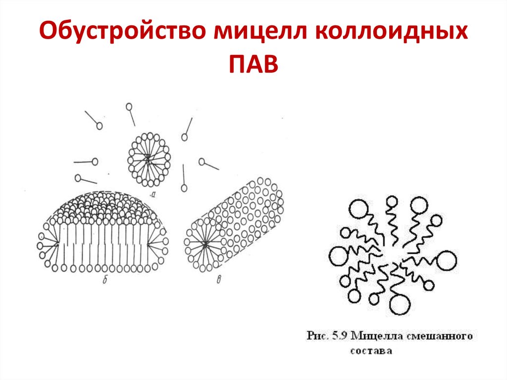 Схема строения мицелл