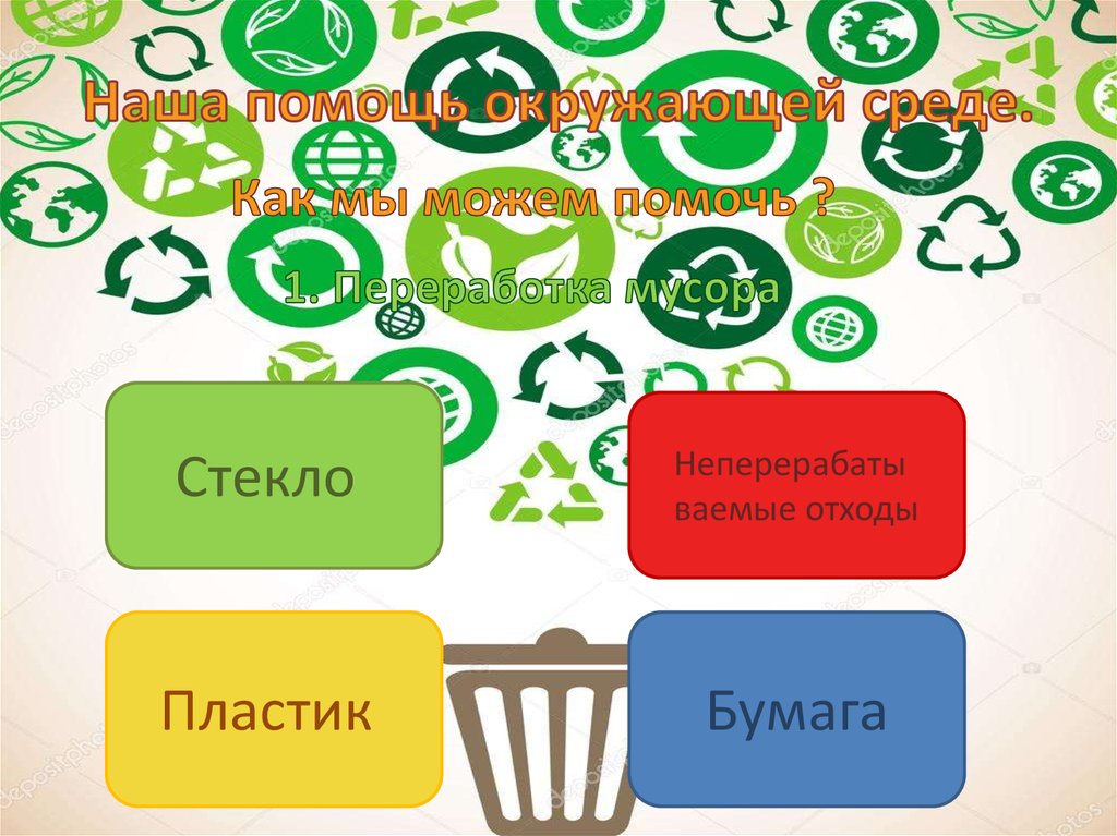 Наша помощь окружающей среде.