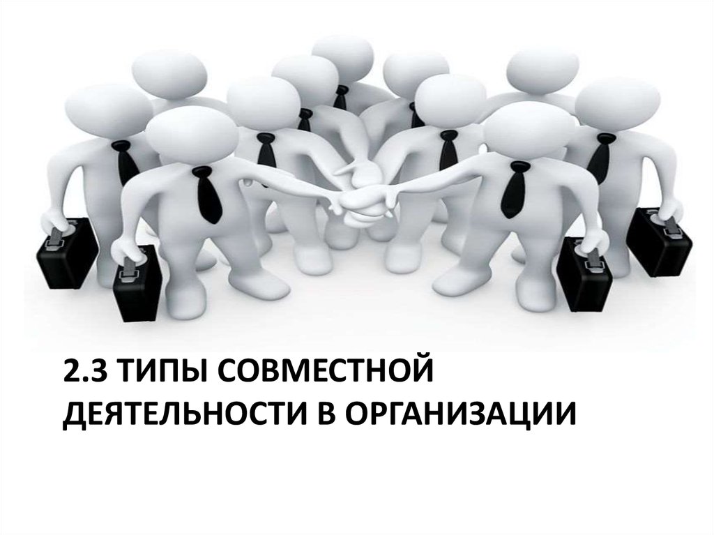 Непосредственно совместный. Типы совместной деятельности. Типы совместной деятельности в организации. 2. Типы совместной деятельности в организации. Совместно творческий Тип совместной деятельности.