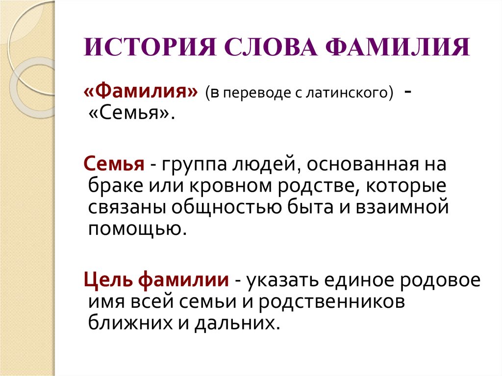 Города фамилия происхождение