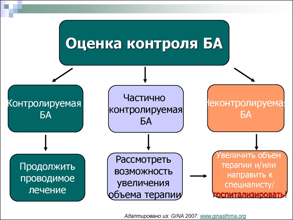 Оценочный мониторинг. Оценка контроля бронхиальной астмы. Оценка уровня контроля бронхиальной астмы (Gina 2006).. Опросник оценки контроля бронхиальной астмы. Оценка степени контроля ба.