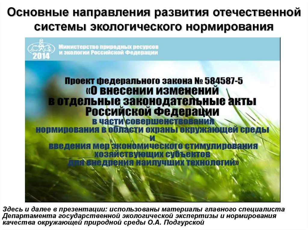 Все инвестиционные проекты в соответствии с законодательством рф подлежат экологической экспертизе