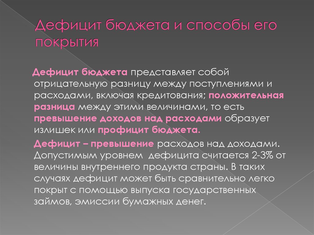 Методы покрытия. Дефицит государственного бюджета способы его покрытия. Бюджетный дефицит и методы его покрытия. Способы бюджетного дефицита. Методы покрытия дефицита госбюджета.